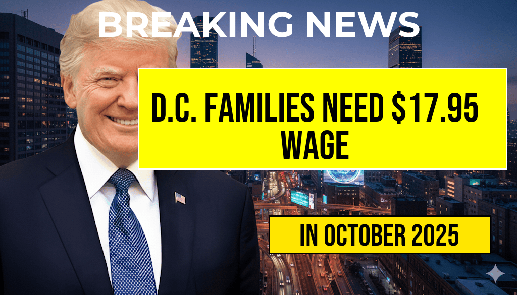 D.C. Families Require a $17.95 Minimum Wage to Earn $3,111 Monthly Before Taxes
