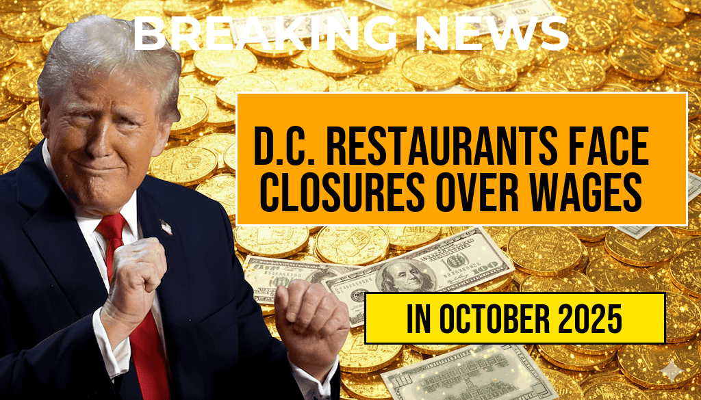 Rising Wage Regulations Push D.C. Restaurants Toward Closure as One Venue Reports $60,000 Annual Increase—What’s Next for Prices?
