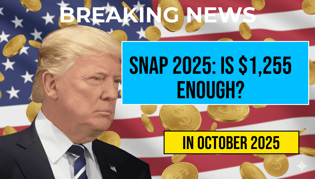 SNAP Eligibility for 2025: Is a $1,255 Monthly Net Income Sufficient to Cover Food Expenses?